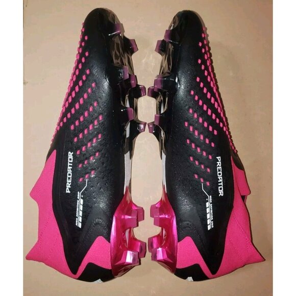 Adidas Predator Accuracy+ FG Black/Pink Soccer Cleats GW4557 Men’s Size 12.5 New main image 4